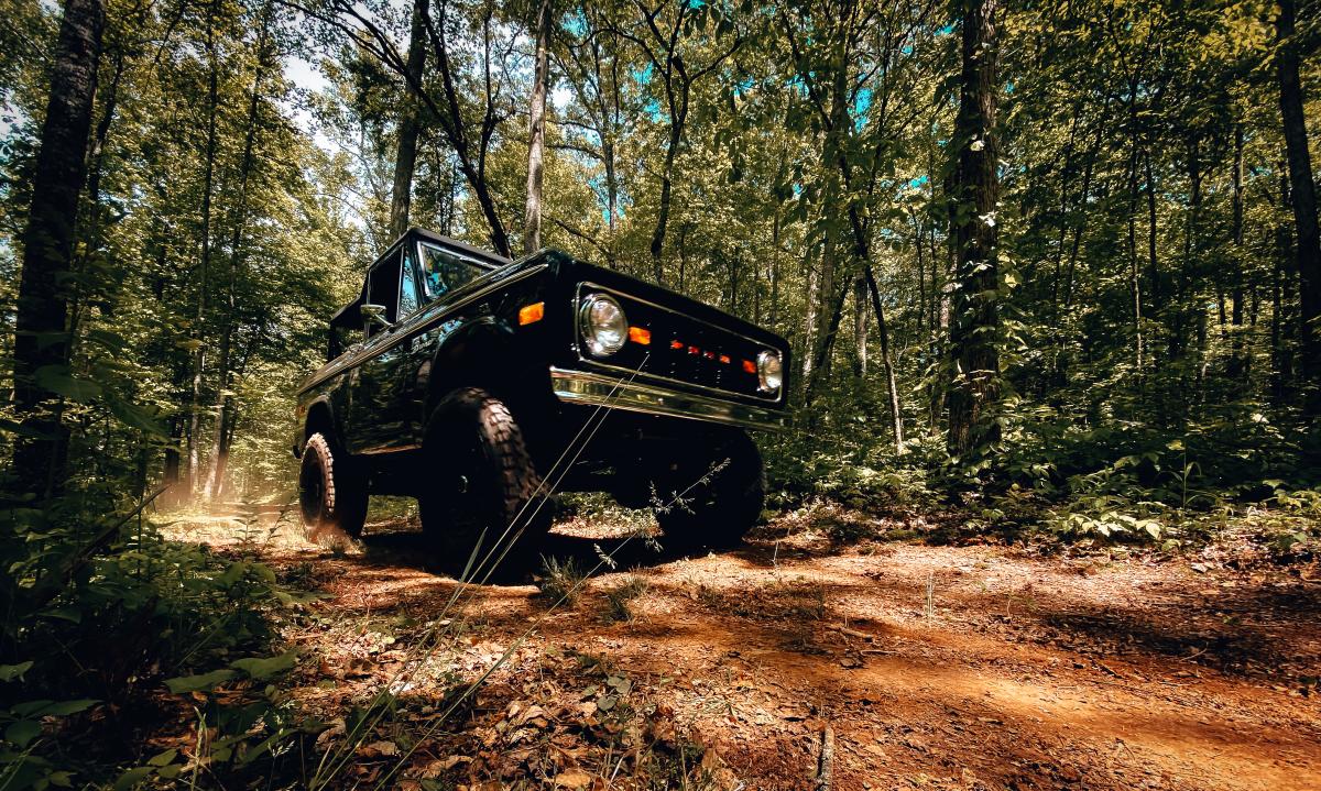 Early Bronco Going Off-Road in Tennessee